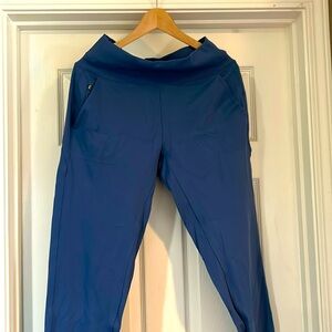 Athleta Blue Joggers with Elastic Waistband and Lightweight Fabric